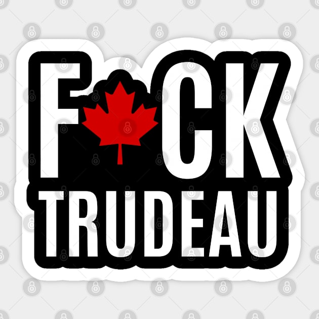 Fuck Justin Trudeau Canadian Liberal Politics Sticker by BobaPenguin